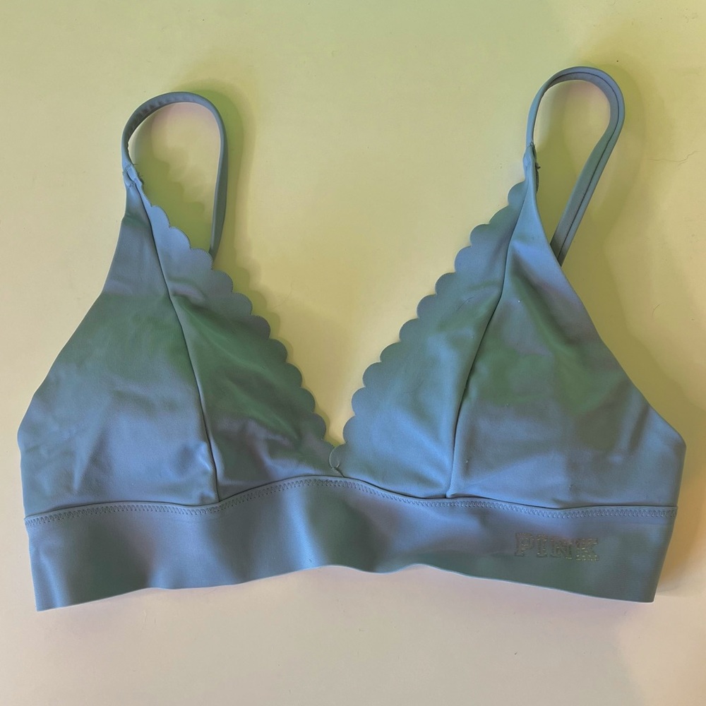 PINK Victoria's Secret blue Bonded Bralette